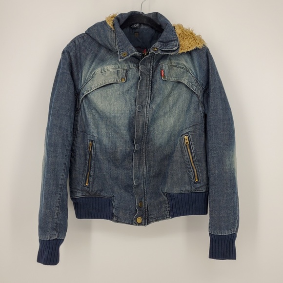 levis denim hoodie jacket